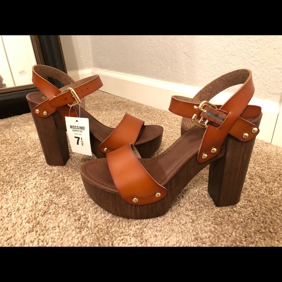 Mossimo Supply Co. Shoes - Mossimo Supply Co, Brown leather platform sandals